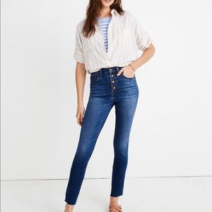 10 inch high rise crop madewell Jeans- 26